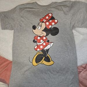 Disney Minnie Mouse Gray and Red Kids T-Shirt